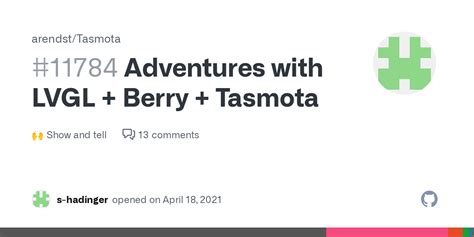 lv berry|Adventures with LVGL + Berry + Tasmota · arendst Tasmota.